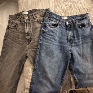 Zara Charcoal Denim Jeans